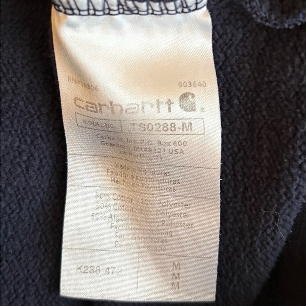 Carhartt Men's Loose Fit Logo Sleeve Graphic Sweatshirt Size Medium - Picture 8 of 8